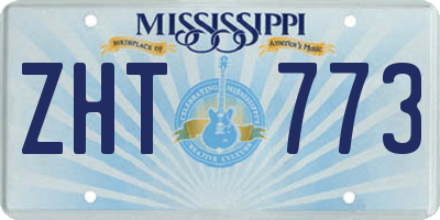 MS license plate ZHT773