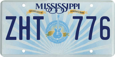 MS license plate ZHT776