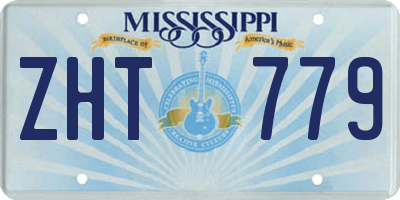 MS license plate ZHT779