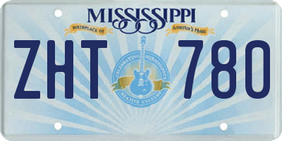 MS license plate ZHT780