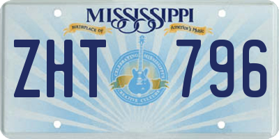 MS license plate ZHT796