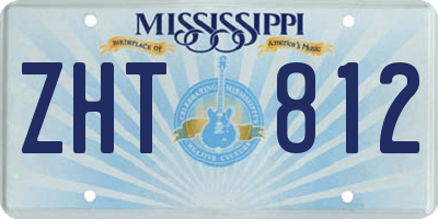 MS license plate ZHT812
