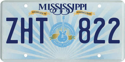 MS license plate ZHT822