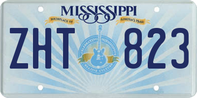 MS license plate ZHT823