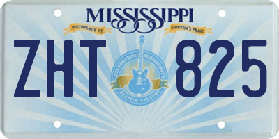 MS license plate ZHT825