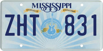 MS license plate ZHT831