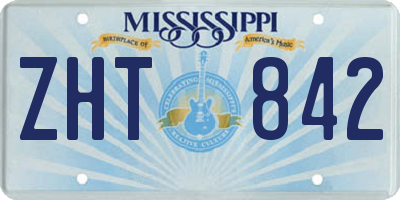 MS license plate ZHT842