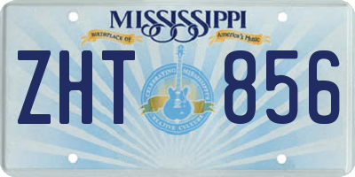 MS license plate ZHT856