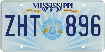 MS license plate ZHT896