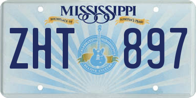 MS license plate ZHT897