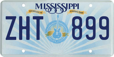MS license plate ZHT899