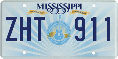 MS license plate ZHT911