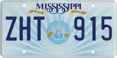 MS license plate ZHT915