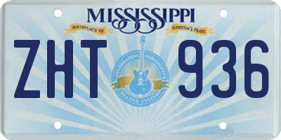 MS license plate ZHT936