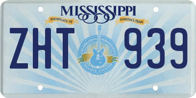 MS license plate ZHT939