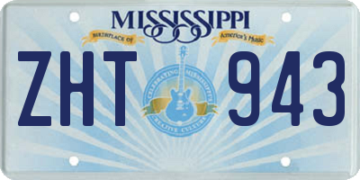 MS license plate ZHT943