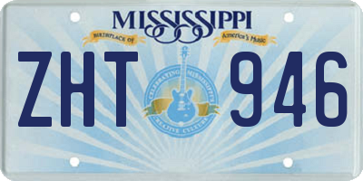 MS license plate ZHT946