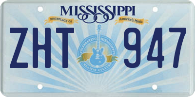 MS license plate ZHT947