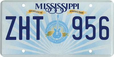 MS license plate ZHT956