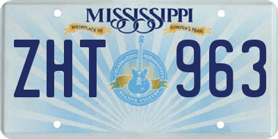 MS license plate ZHT963