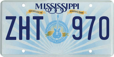 MS license plate ZHT970