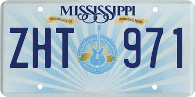 MS license plate ZHT971