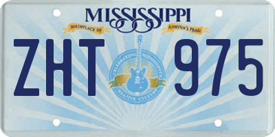 MS license plate ZHT975