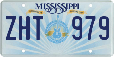 MS license plate ZHT979