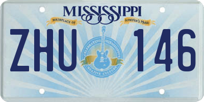 MS license plate ZHU146