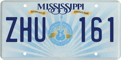 MS license plate ZHU161