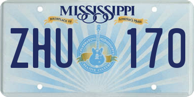 MS license plate ZHU170