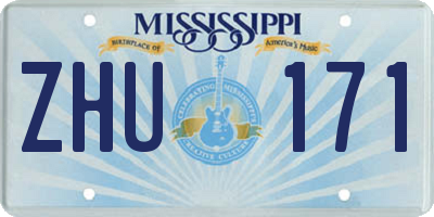 MS license plate ZHU171