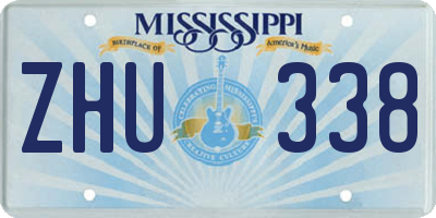 MS license plate ZHU338