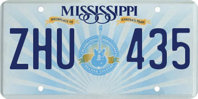 MS license plate ZHU435