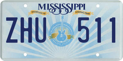 MS license plate ZHU511