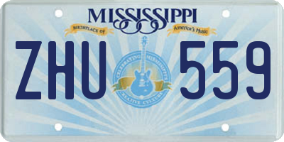 MS license plate ZHU559