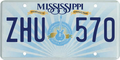 MS license plate ZHU570