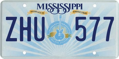 MS license plate ZHU577