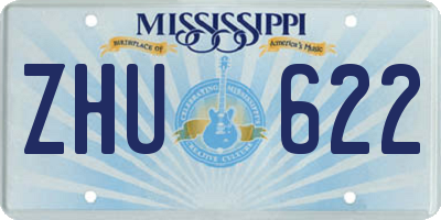 MS license plate ZHU622