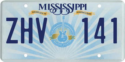 MS license plate ZHV141