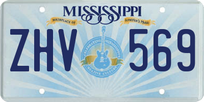MS license plate ZHV569