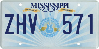 MS license plate ZHV571