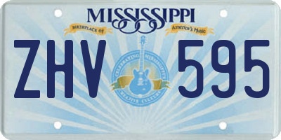 MS license plate ZHV595
