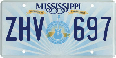 MS license plate ZHV697