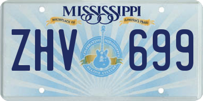 MS license plate ZHV699