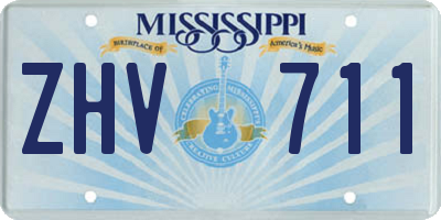 MS license plate ZHV711