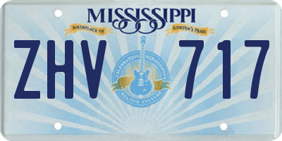 MS license plate ZHV717