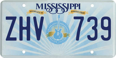 MS license plate ZHV739