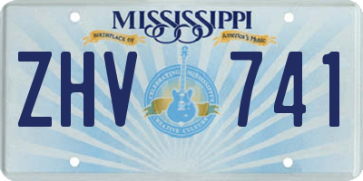 MS license plate ZHV741