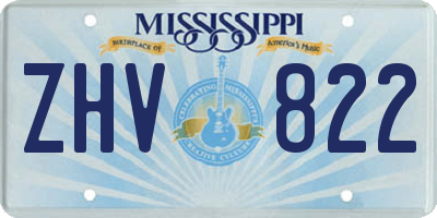 MS license plate ZHV822